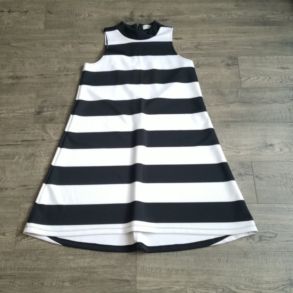 Belle Sky B&W Aline Dress